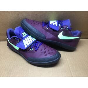Nike Zoom SD 4 Track & Field Throwing Shoes Bordeaux Lime Blast Regency Purpl  9